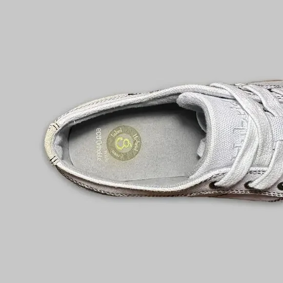 Hybrid Green Label The Rebellion Canvas White Sneakers - Men’s Size 9 Hybrid Green Label Rebellion Canvas Low Top Sneakers Shoes  main image 3